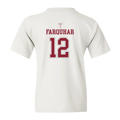 Troy - NCAA Baseball : Tate Farquhar - Shersey Youth T-Shirt-1