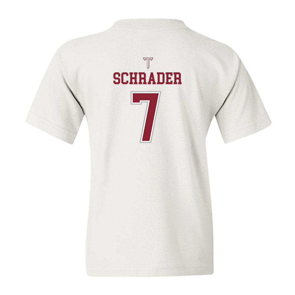 Troy - NCAA Baseball : Gavin Schrader - Shersey Youth T-Shirt-1