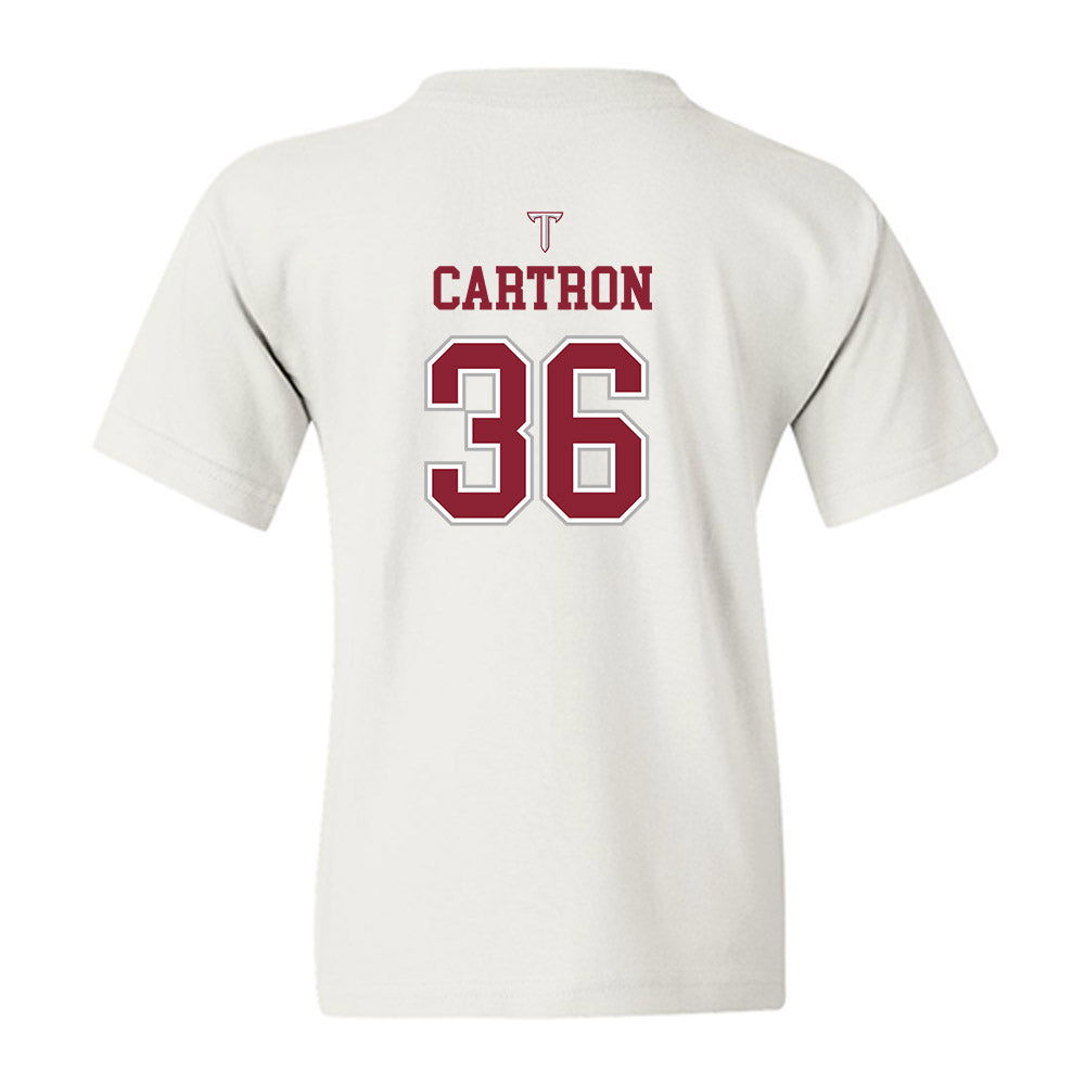 Troy - NCAA Baseball : Chase Cartron - Shersey Youth T-Shirt-1