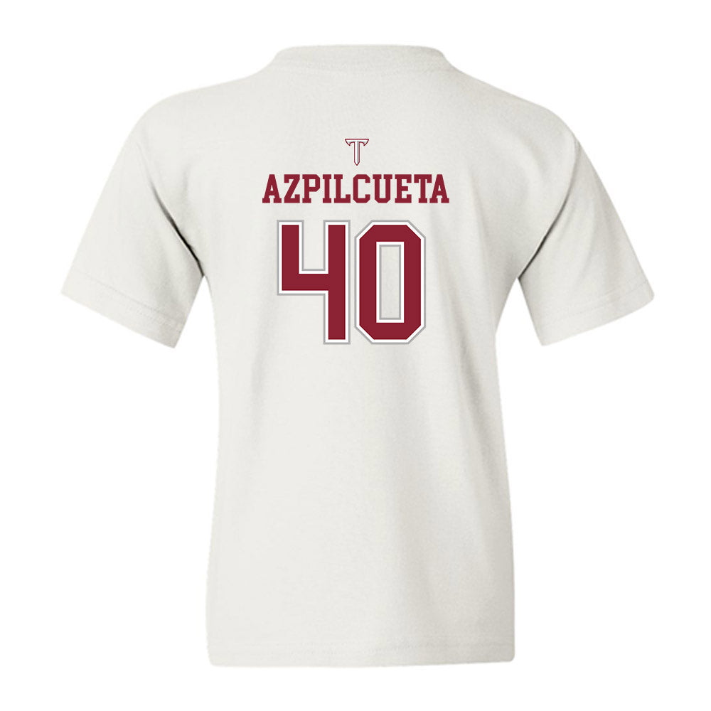 Troy - NCAA Baseball : Nico Azpilcueta - Shersey Youth T-Shirt-1