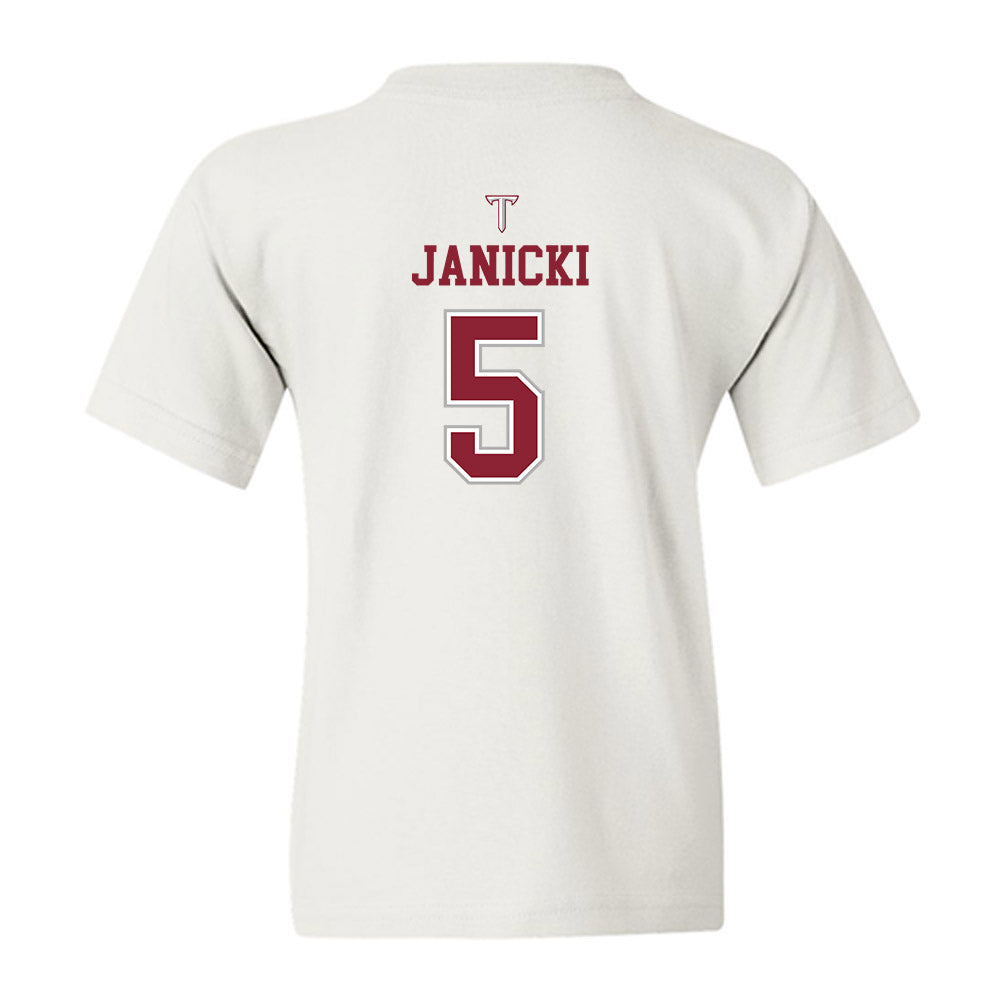 Troy - NCAA Baseball : James Janicki - Shersey Youth T-Shirt-1