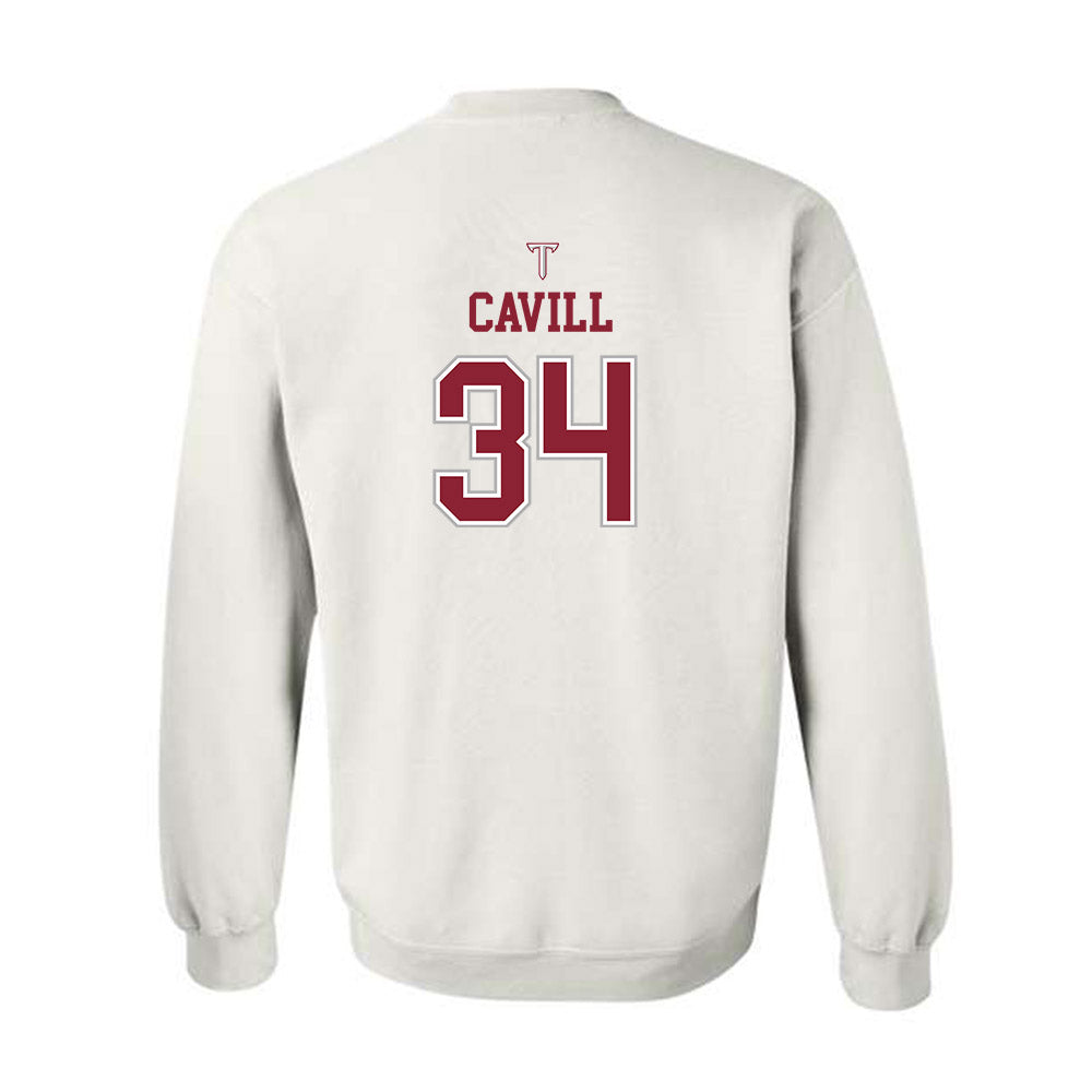 Troy - NCAA Baseball : Blake Cavill - Shersey Crewneck Sweatshirt-1