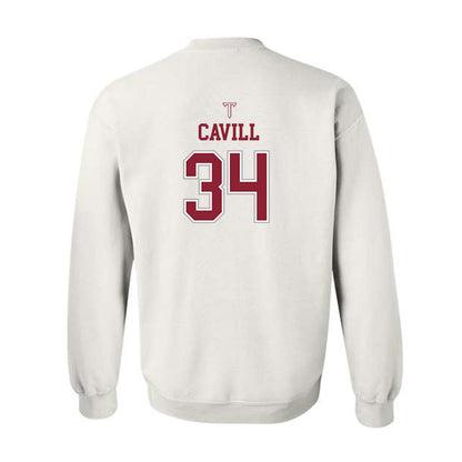 Troy - NCAA Baseball : Blake Cavill - Shersey Crewneck Sweatshirt-1