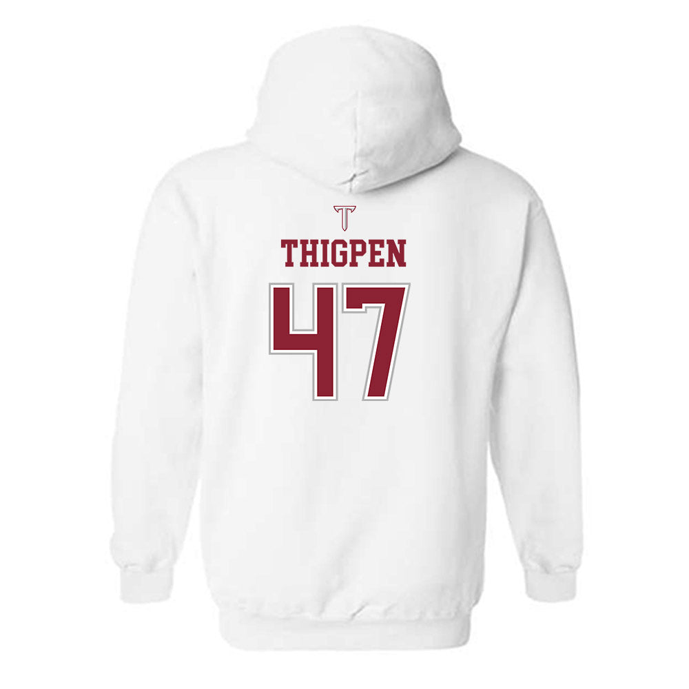 Troy - NCAA Baseball : Noah Thigpen - Shersey Hooded Sweatshirt