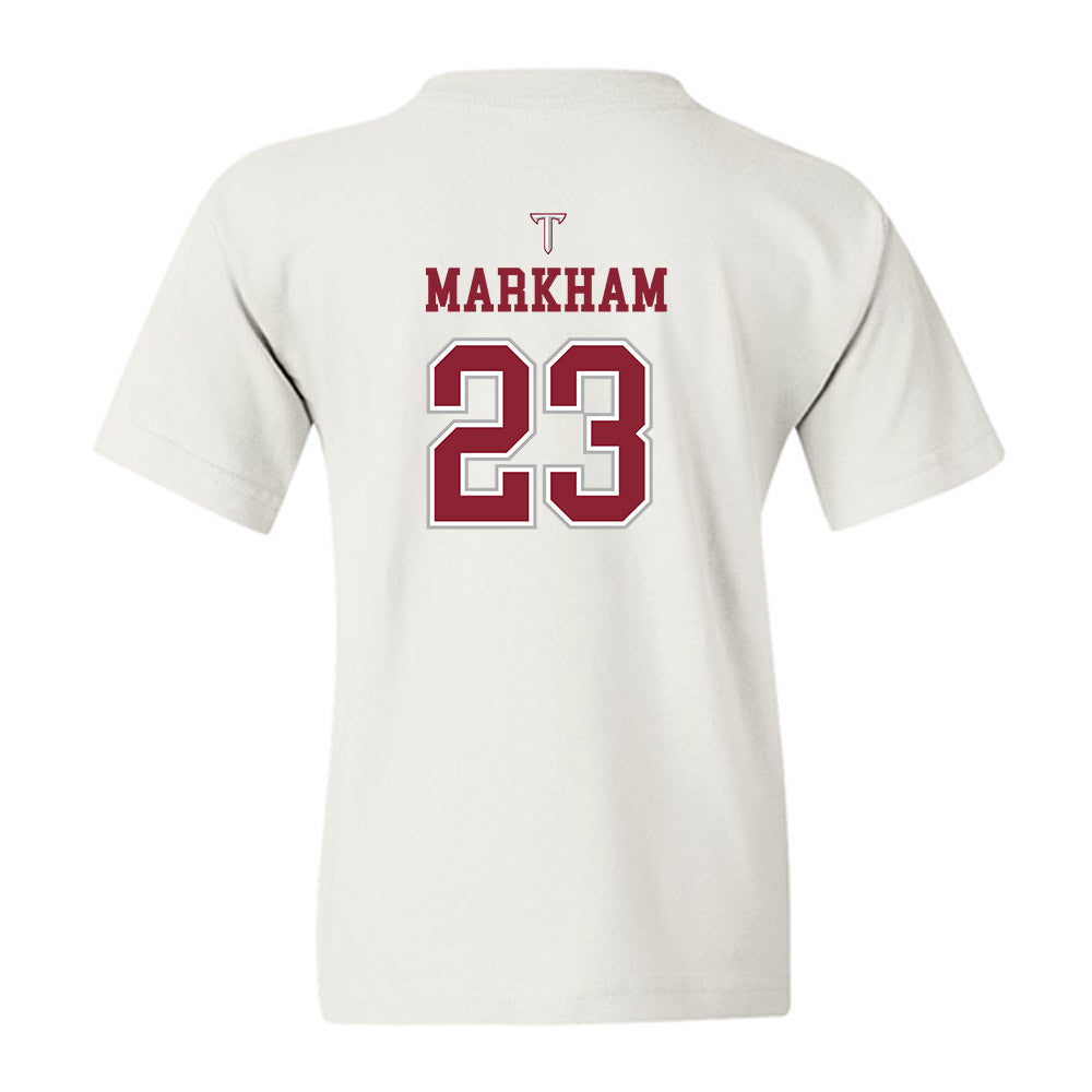 Troy - NCAA Baseball : Houston Markham - Shersey Youth T-Shirt-1