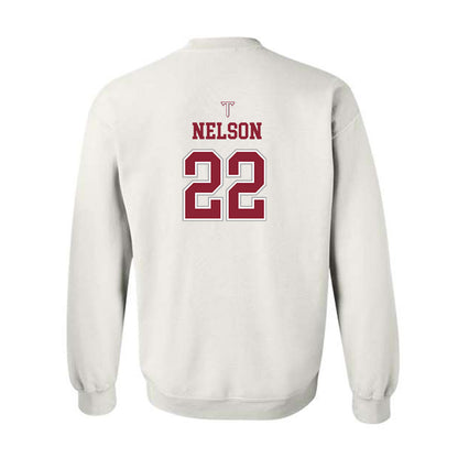 Troy - NCAA Baseball : Drew Nelson - Shersey Crewneck Sweatshirt-1