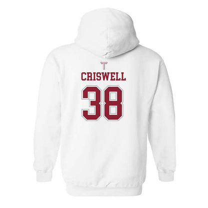 Troy - NCAA Baseball : Nate Criswell - Shersey Hooded Sweatshirt-1