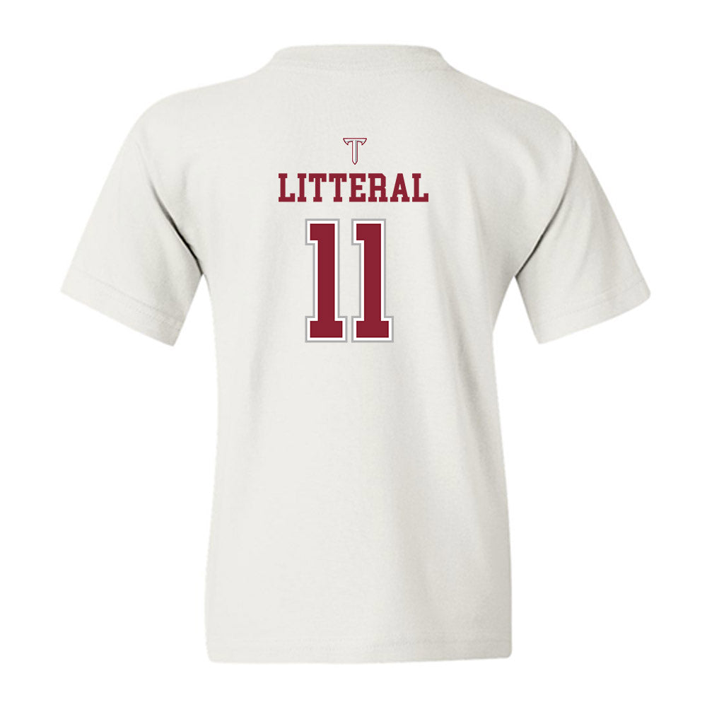 Troy - NCAA Baseball : Lucas Litteral - Shersey Youth T-Shirt-1