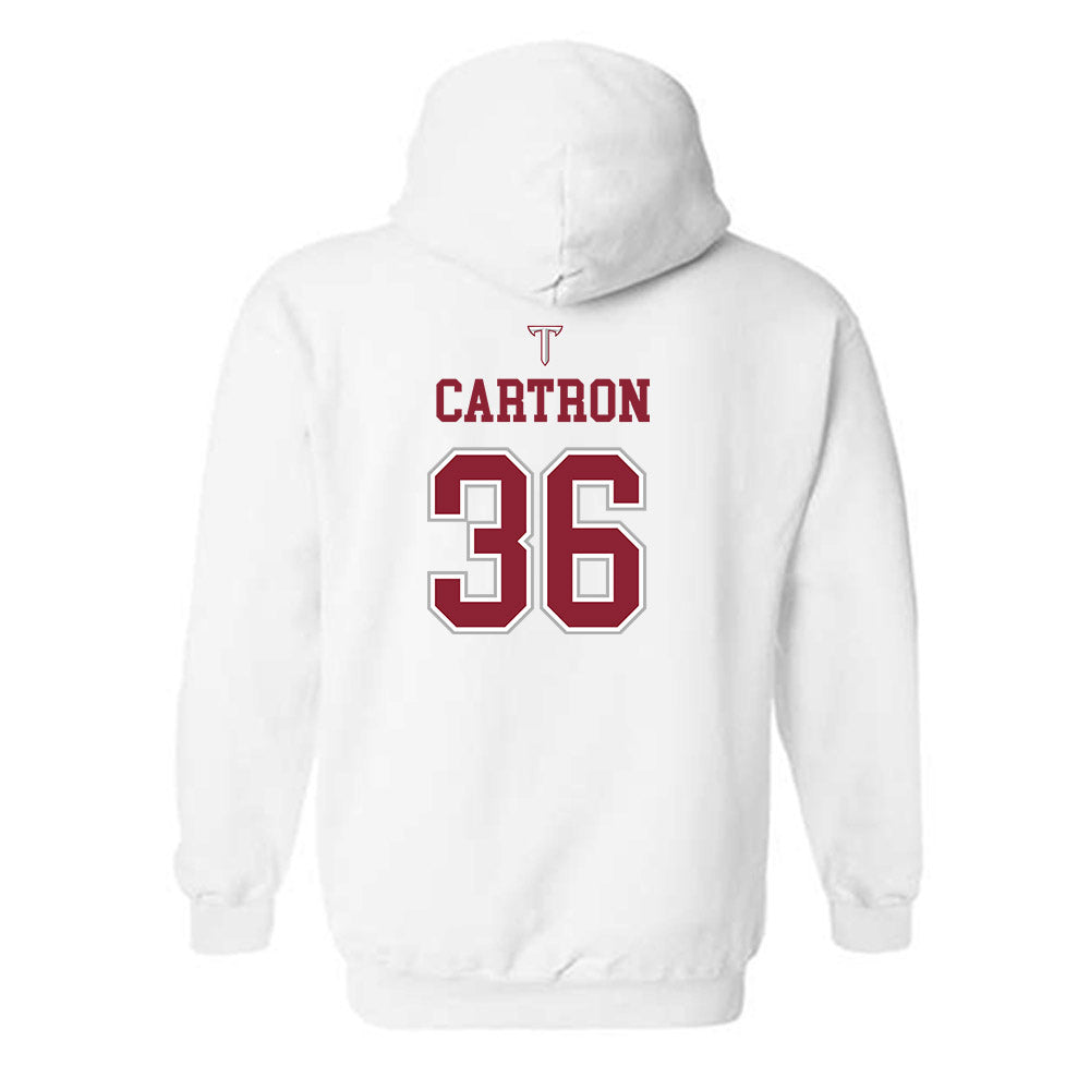 Troy - NCAA Baseball : Chase Cartron - Shersey Hooded Sweatshirt-1