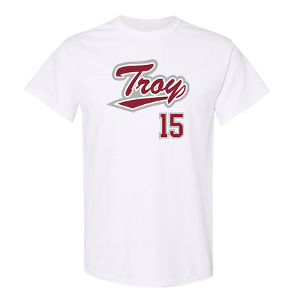 Troy - NCAA Baseball : Tommy Egan - Shersey T-Shirt-0
