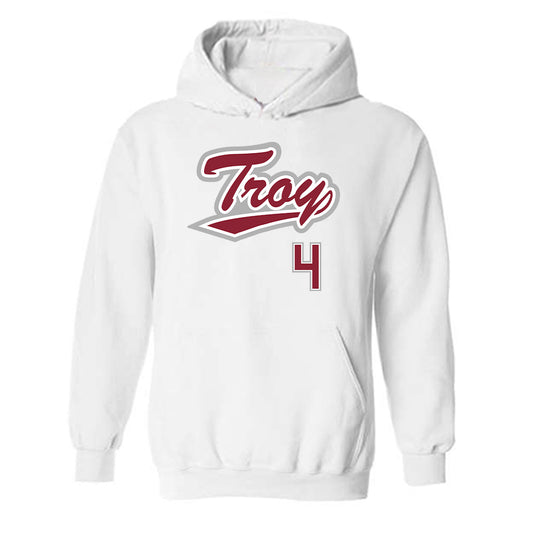 Troy - NCAA Baseball : Nolan Book - Shersey Hooded Sweatshirt-0