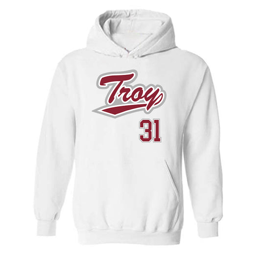 Troy - NCAA Baseball : Benjamin Stubbs - Shersey Hooded Sweatshirt-0