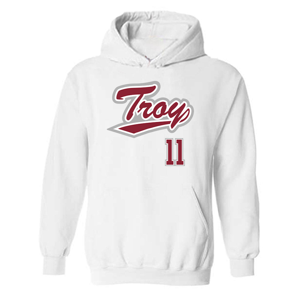 Troy - NCAA Baseball : Lucas Litteral - Shersey Hooded Sweatshirt-0