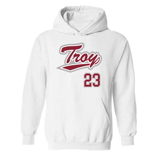 Troy - NCAA Baseball : Houston Markham - Shersey Hooded Sweatshirt-0