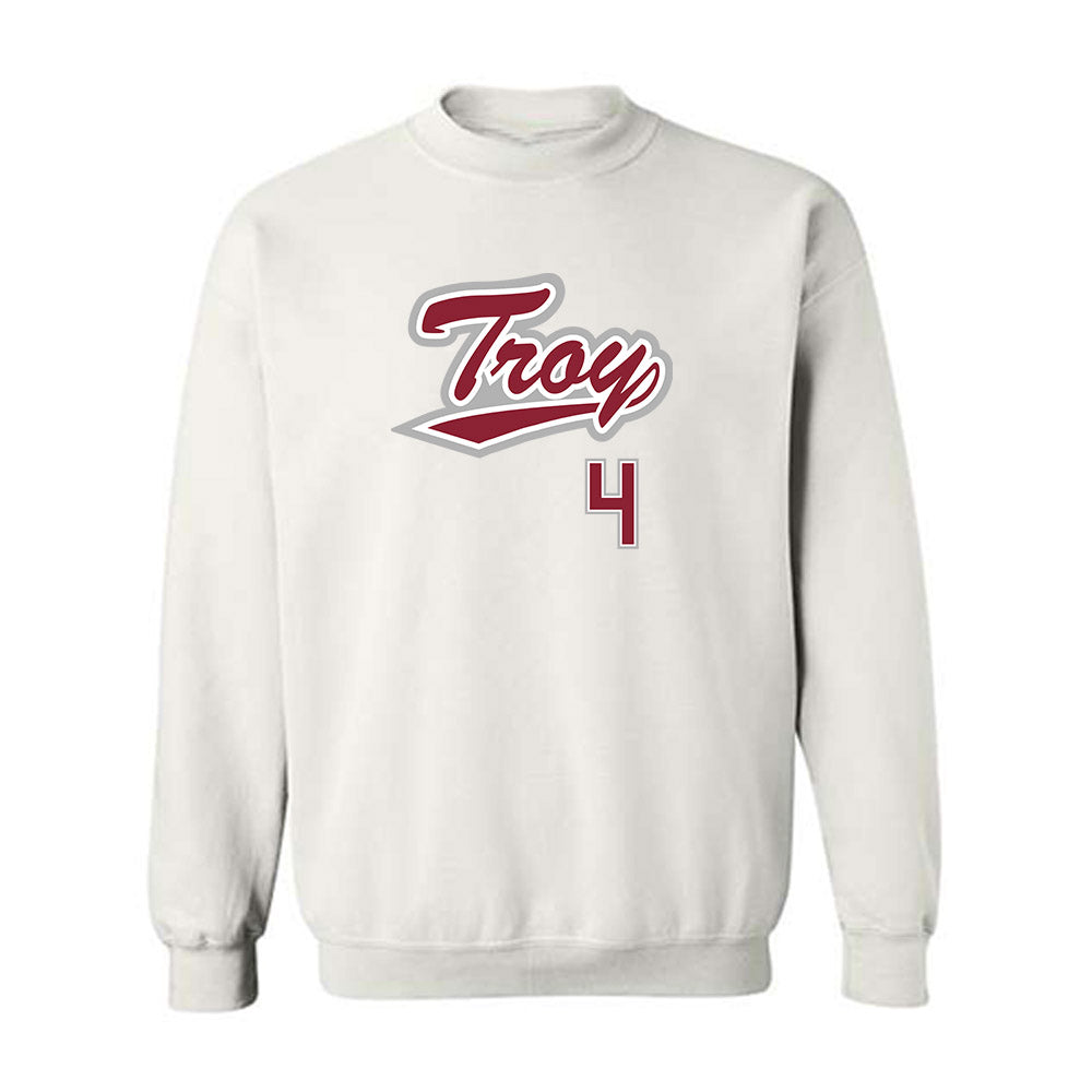 Troy - NCAA Baseball : Nolan Book - Shersey Crewneck Sweatshirt-0