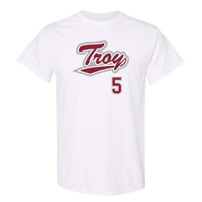 Troy - NCAA Baseball : James Janicki - Shersey T-Shirt-0