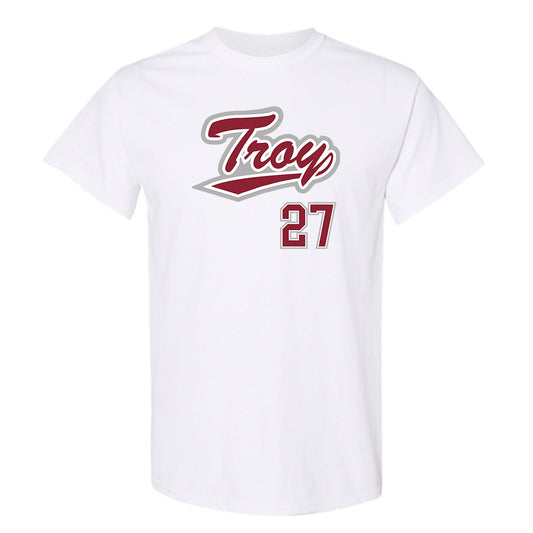 Troy - NCAA Baseball : Dylan Alonso - Shersey T-Shirt-0