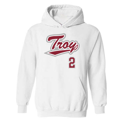 Troy - NCAA Baseball : Aaron Piasecki - Shersey Hooded Sweatshirt-0