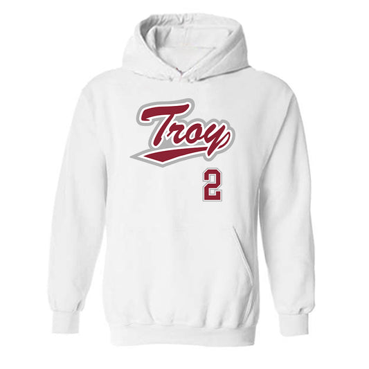 Troy - NCAA Baseball : Aaron Piasecki - Shersey Hooded Sweatshirt-0