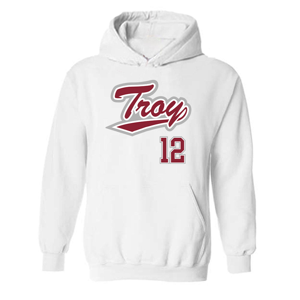 Troy - NCAA Baseball : Tate Farquhar - Shersey Hooded Sweatshirt-0