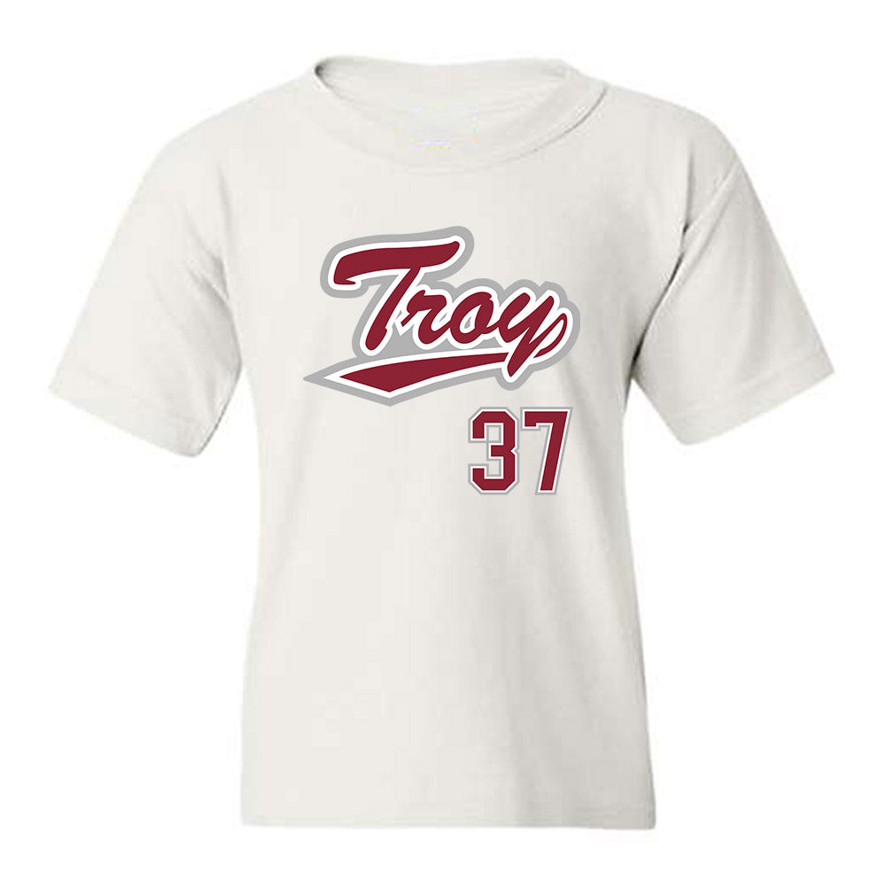 Troy - NCAA Baseball : Sean Darnell - Shersey Youth T-Shirt-0