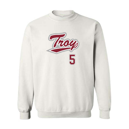 Troy - NCAA Baseball : James Janicki - Shersey Crewneck Sweatshirt-0