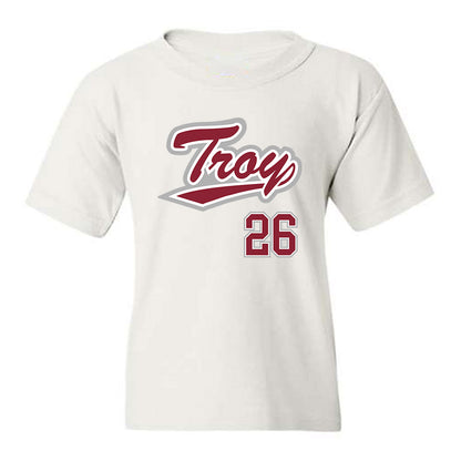 Troy - NCAA Baseball : Matthew Dill - Shersey Youth T-Shirt-0