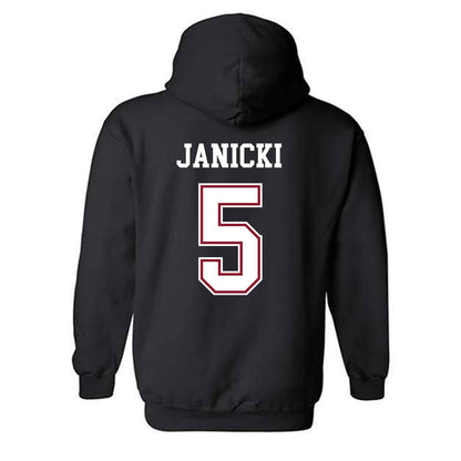 Troy - NCAA Baseball : James Janicki - Classic Shersey Hooded Sweatshirt-1