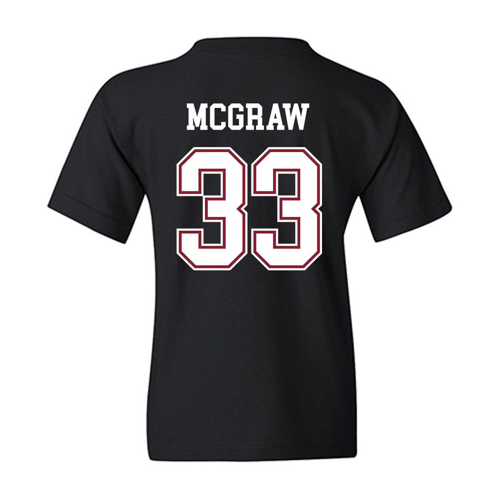 Troy - NCAA Baseball : Ty McGraw - Classic Shersey Youth T-Shirt-1