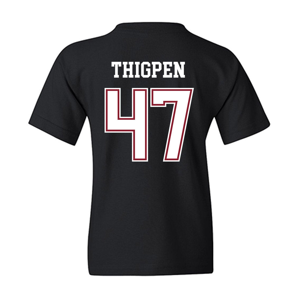 Troy - NCAA Baseball : Noah Thigpen - Classic Shersey Youth T-Shirt-1