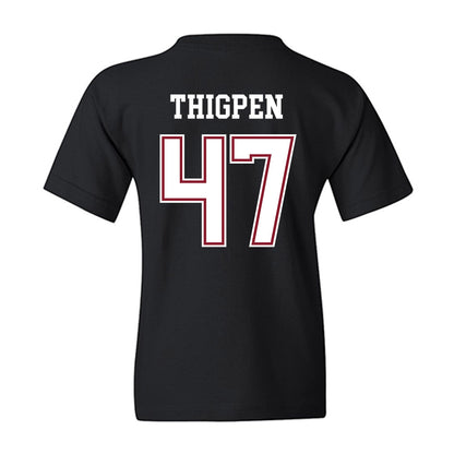 Troy - NCAA Baseball : Noah Thigpen - Classic Shersey Youth T-Shirt-1