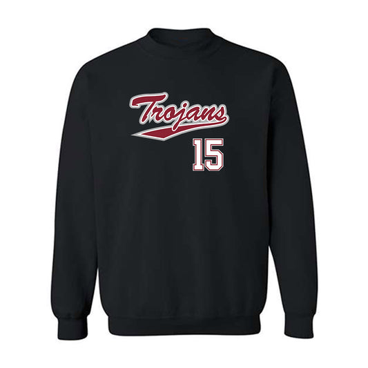 Troy - NCAA Baseball : Tommy Egan - Classic Shersey Crewneck Sweatshirt-0