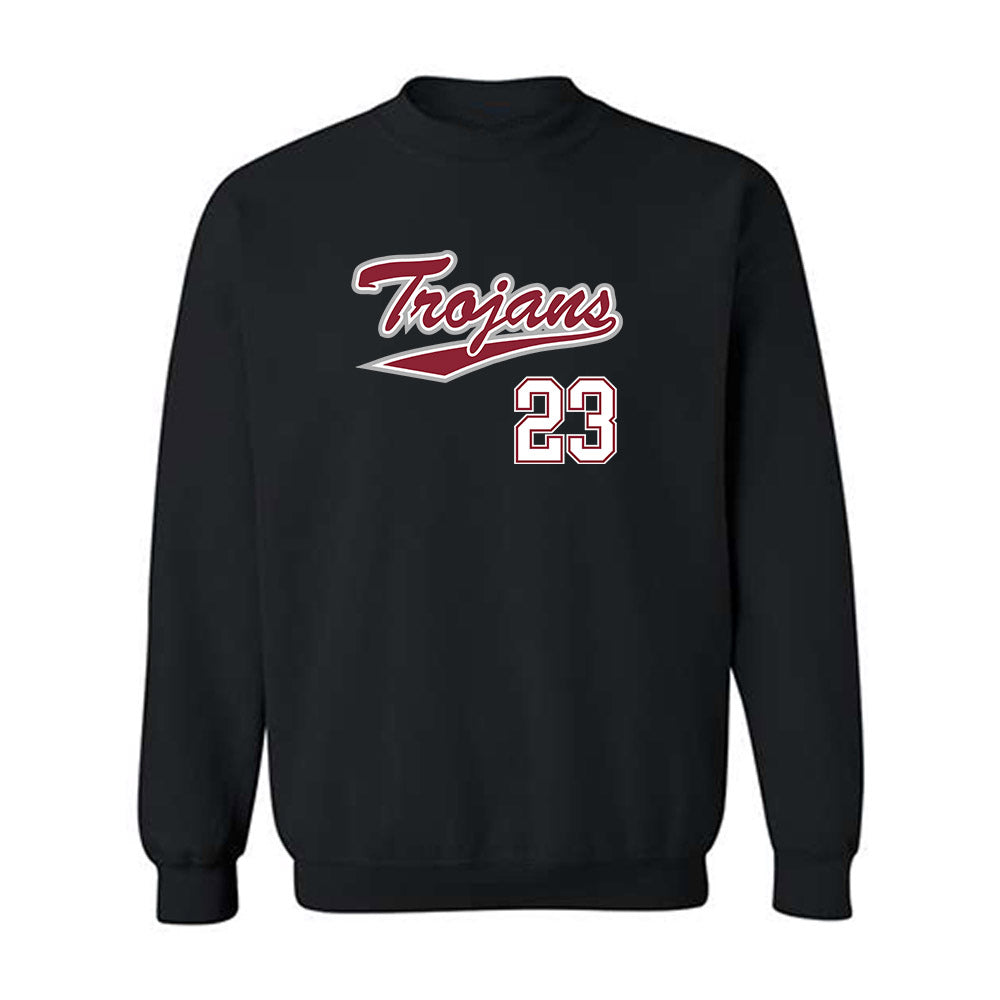 Troy - NCAA Baseball : Houston Markham - Classic Shersey Crewneck Sweatshirt-0