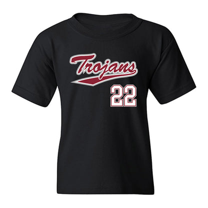 Troy - NCAA Baseball : Drew Nelson - Classic Shersey Youth T-Shirt-0