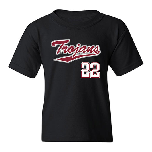 Troy - NCAA Baseball : Drew Nelson - Classic Shersey Youth T-Shirt-0
