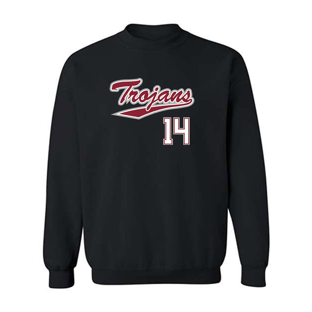 Troy - NCAA Baseball : Zaid Diaz - Classic Shersey Crewneck Sweatshirt-0