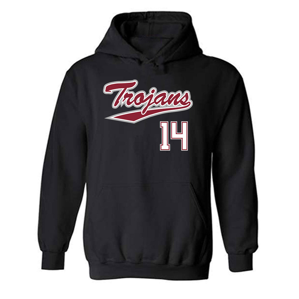 Troy - NCAA Baseball : Zaid Diaz - Classic Shersey Hooded Sweatshirt-0