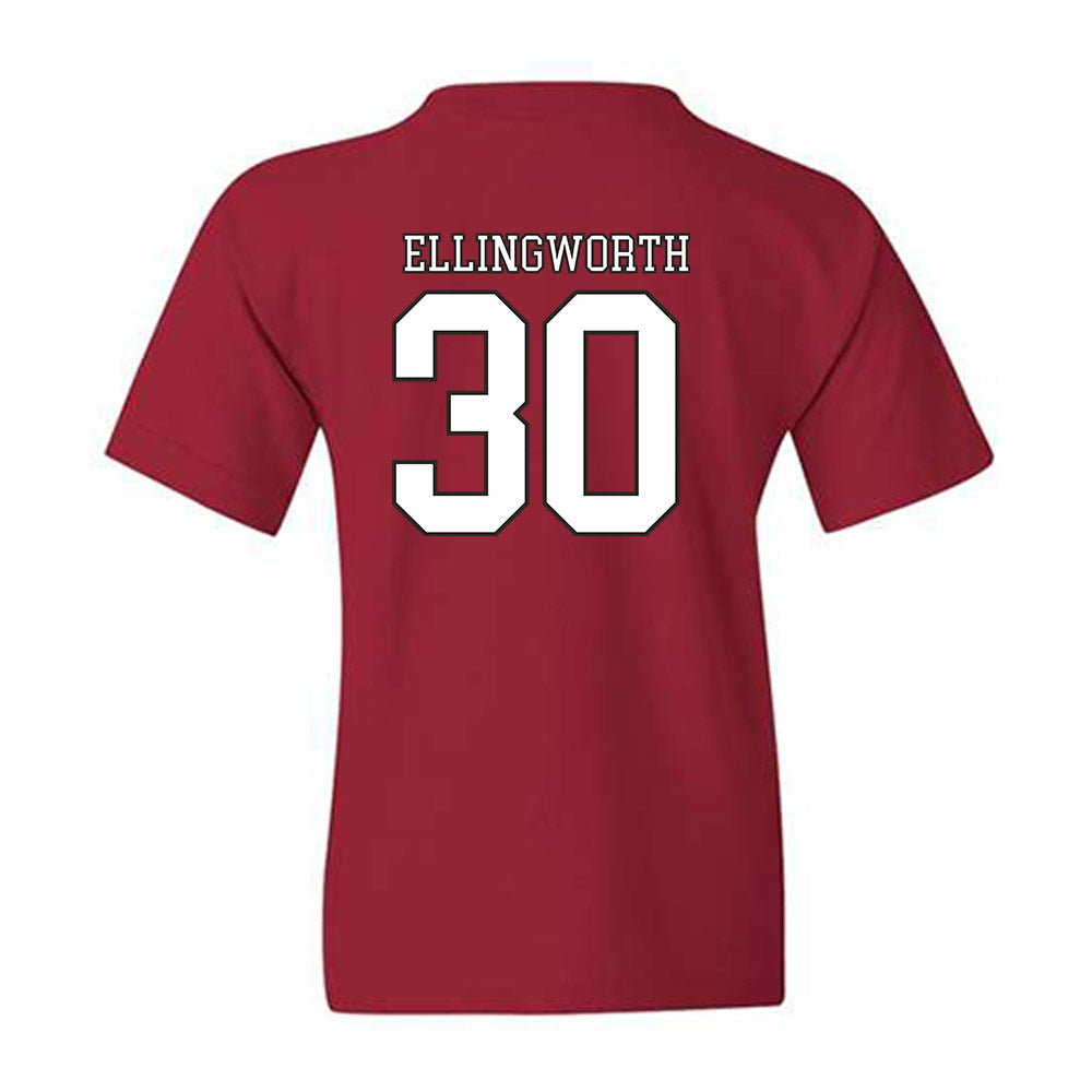 Troy - NCAA Baseball : Cooper Ellingworth - Generic Shersey Youth T-Shirt-1
