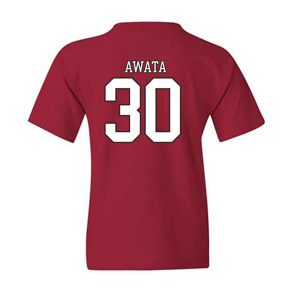 Troy - NCAA Men's Basketball : Hikaru Awata - Generic Shersey Youth T-Shirt-1