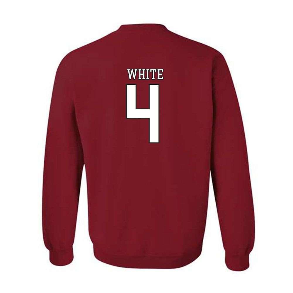 Troy - NCAA Football : Noreel White - Generic Shersey Crewneck Sweatshirt-1