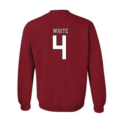 Troy - NCAA Football : Noreel White - Generic Shersey Crewneck Sweatshirt-1
