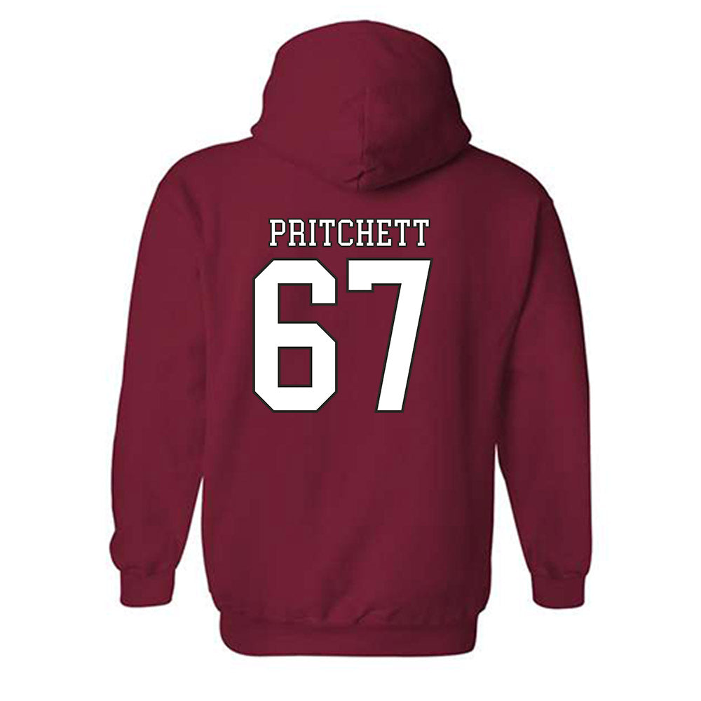 Troy - NCAA Football : Trinton Pritchett - Generic Shersey Hooded Sweatshirt-1