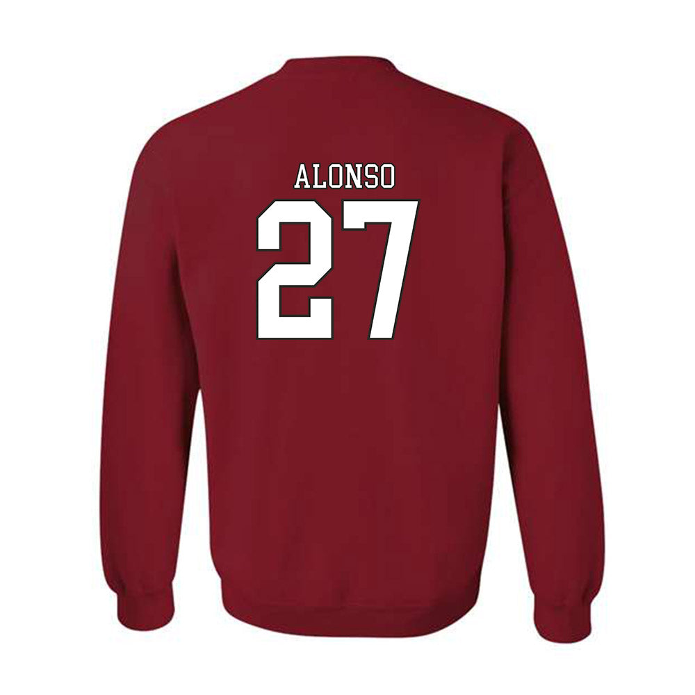 Troy - NCAA Baseball : Dylan Alonso - Generic Shersey Crewneck Sweatshirt-1