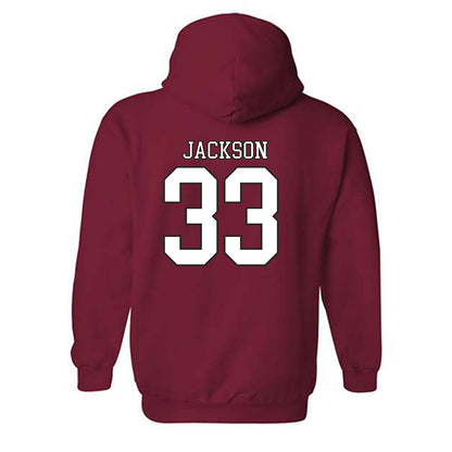 Troy - NCAA Women's Soccer : Mia Jackson - Generic Shersey Hooded Sweatshirt-1
