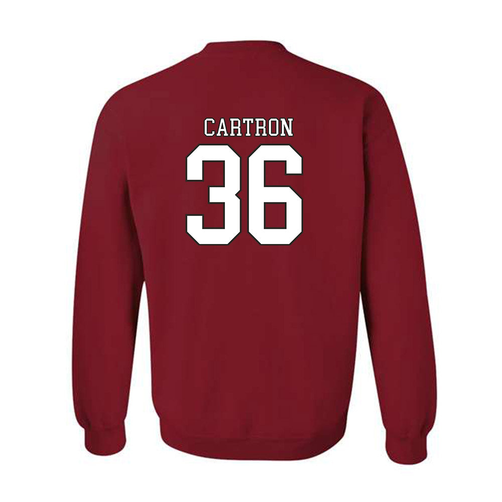 Troy - NCAA Baseball : Chase Cartron - Generic Shersey Crewneck Sweatshirt-1