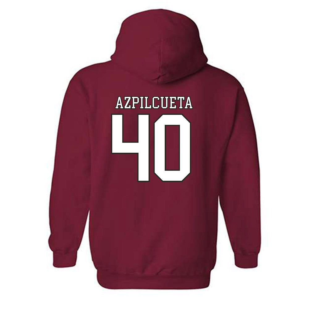 Troy - NCAA Baseball : Nico Azpilcueta - Generic Shersey Hooded Sweatshirt-1