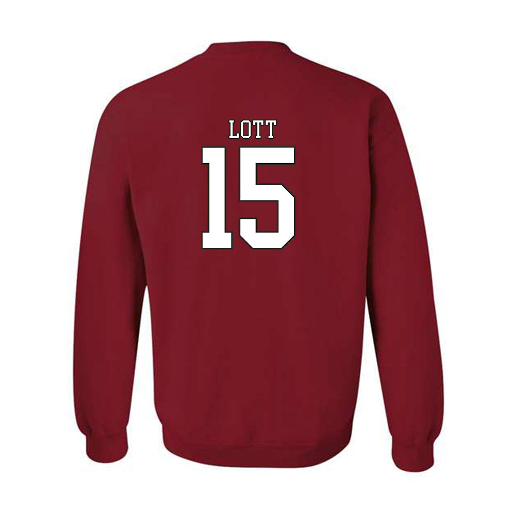 Troy - NCAA Football : TJ Lott - Generic Shersey Crewneck Sweatshirt-1