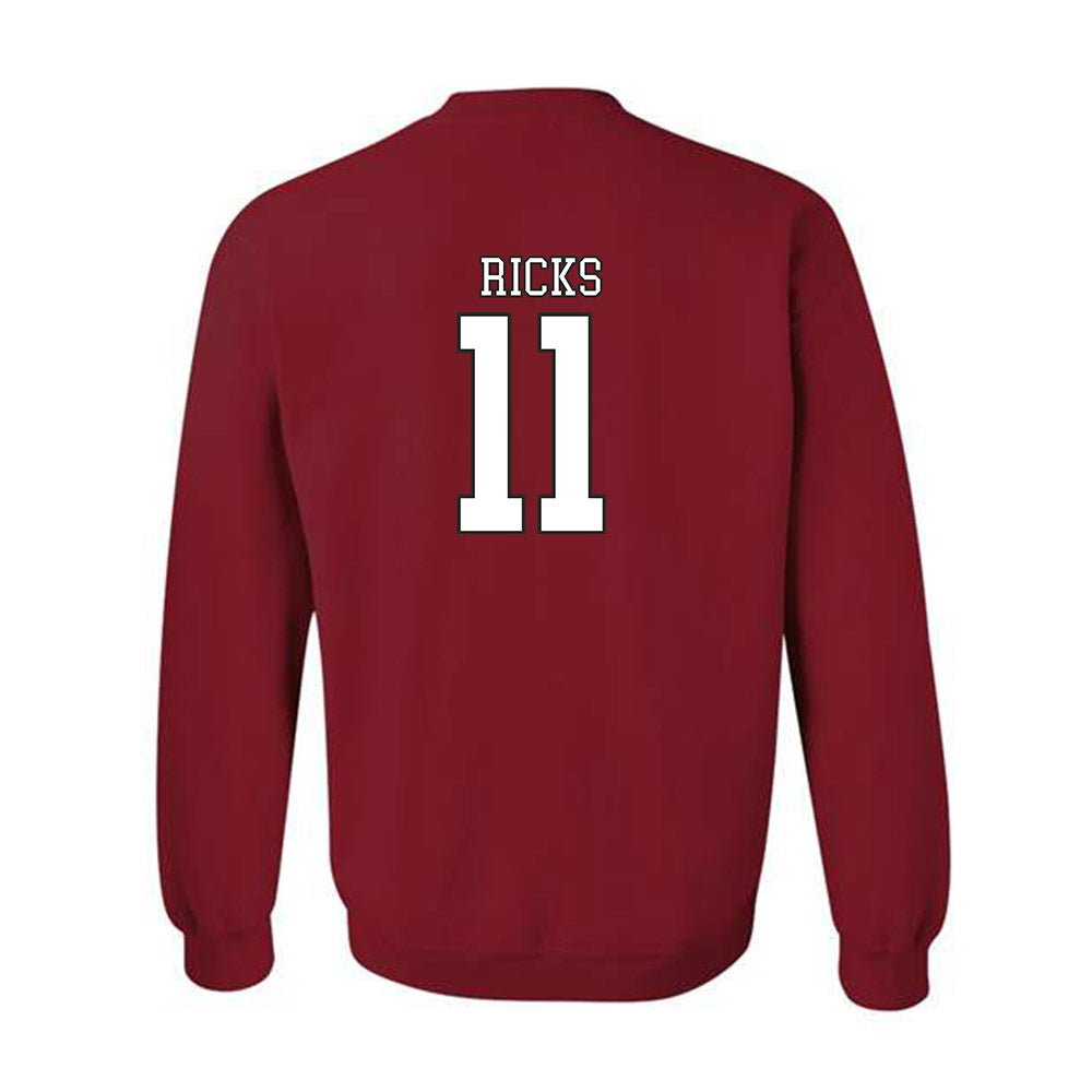 Troy - NCAA Softball : Kyye Ricks - Generic Shersey Crewneck Sweatshirt-1