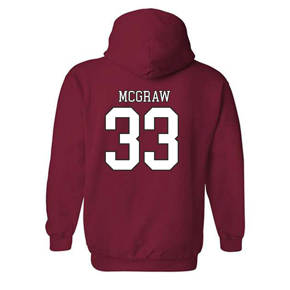 Troy - NCAA Baseball : Ty McGraw - Generic Shersey Hooded Sweatshirt-1