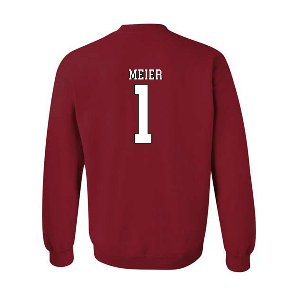 Troy - NCAA Baseball : Steven Meier - Generic Shersey Crewneck Sweatshirt-1